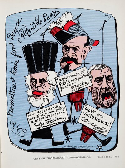 Jules Favre, Trochu et Ducrot, da Histoire de la Troisieme Republique, Vol. I, l
