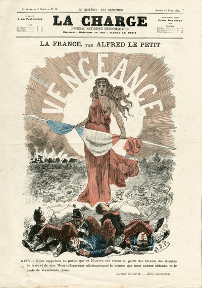 La Charge (1870), numero 18, Satirico a colori da Alfred Le Petit