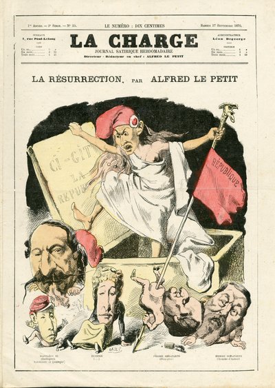 La Charge (1870), numero 23, Satirico a Colori da Alfred Le Petit