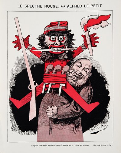 Lo Spettro Rosso, da Storia della Terza Repubblica, Vol. I, Storia Politica, pub.1933 da Alfred Le Petit