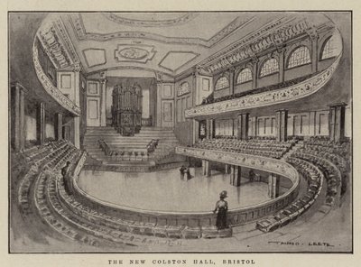 La nuova Colston Hall, Bristol da Alfred Leete