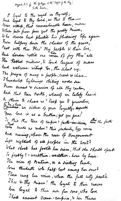 Manoscritto originale dell