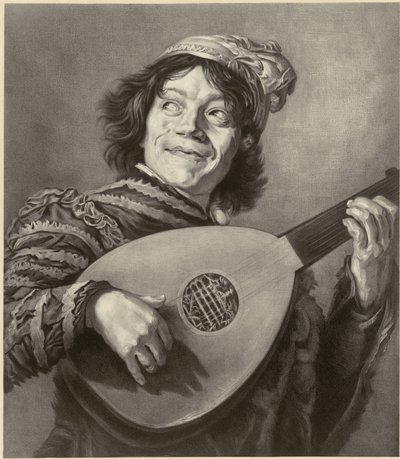 Il buffone, da Frans Hals da Alfred Louis Bahuet