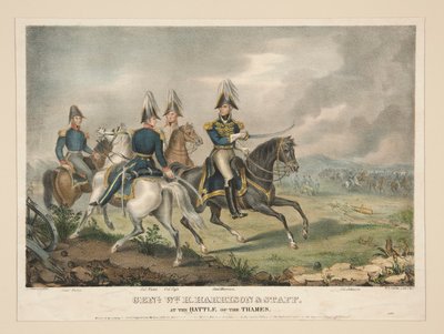 Gen. Wm. H. Harrison e Staff da Alfred M. Hoffy