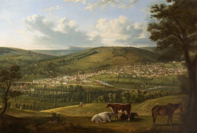 Stroud da vicino a Rodborough Fort, Gloucestershire da Alfred Newland Smith