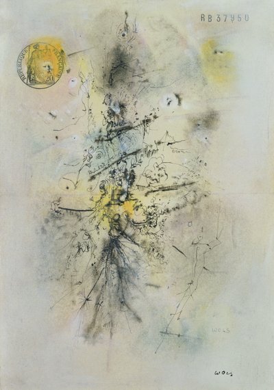 Il foglio di carta timbrato da Alfred Otto Wolfgang Schulze Wols