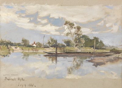 Bablock Hythe, vicino a Oxford da Alfred Parsons