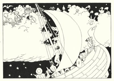 La vera storia di Luciano: Cloud-Cuckoo-Land (incisione) da Alfred Payne Garnett