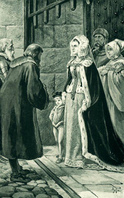 La regina Margherita, vedova di Giacomo IV, sfida i nobili da Alfred Pearse