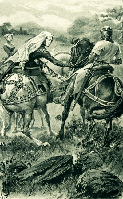 La Contessa di Carrick e Robert De Bruce da Alfred Pearse