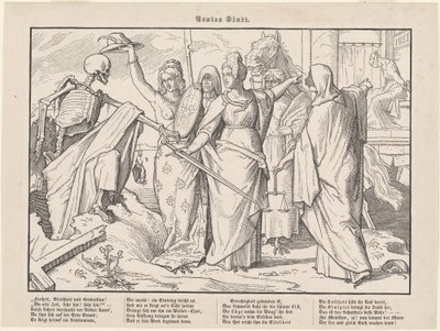 Anche una danza macabra I da Alfred Rethel