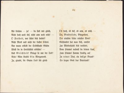 Anche una danza macabra: Pagina di testo da Alfred Rethel
