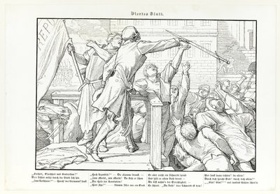 Anche una Danza Macabra, tavola IV da Alfred Rethel