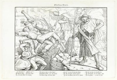 Auch ein Todtentanz, tavola V da Alfred Rethel