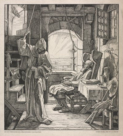 Danza della morte: la morte come amica da Alfred Rethel