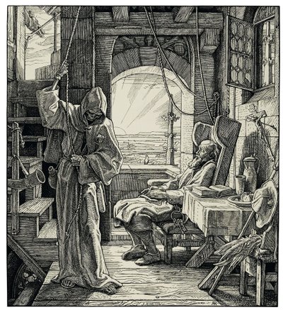 La morte come amico, 1851 da Alfred Rethel