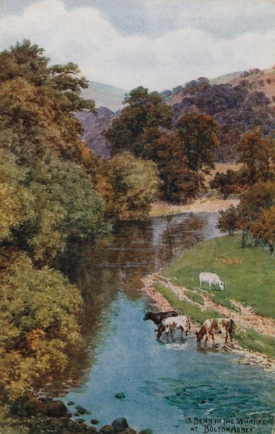 Una curva del Wharfe a Bolton Abbey da Alfred Robert Quinton