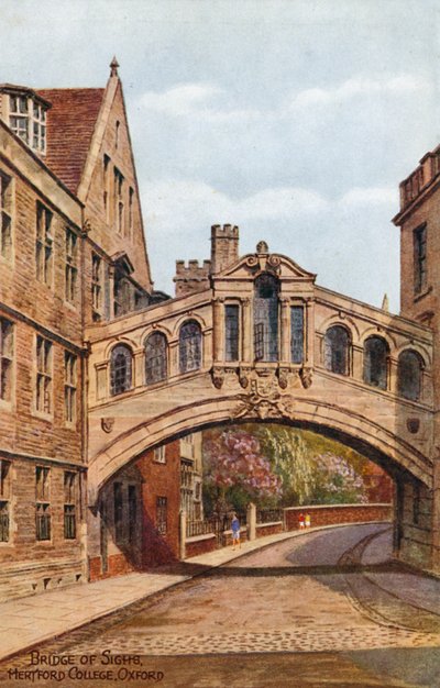 Ponte dei Sospiri, Hertford College, Oxford da Alfred Robert Quinton