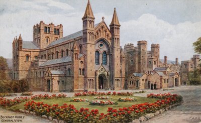 Abbazia di Buckfast (litografia a colori) da Alfred Robert Quinton