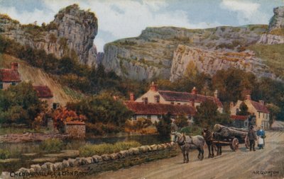 Villaggio di Cheddar e Lion Rock da Alfred Robert Quinton