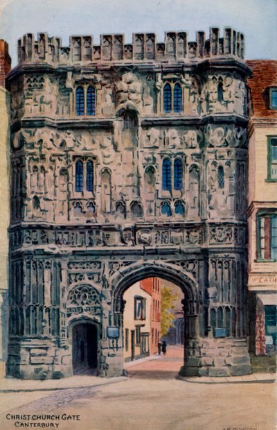 Porta della Chiesa di Cristo, Canterbury da Alfred Robert Quinton
