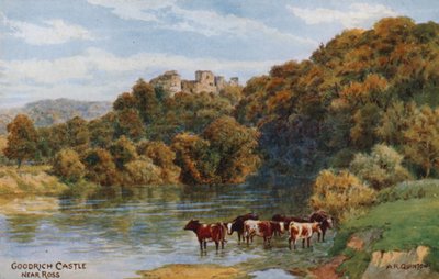 Castello di Goodrich vicino a Ross da Alfred Robert Quinton