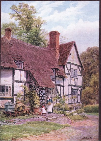 Havington, vicino a Evesham, Worcester, da The Cottages and the Village Life of Rural England pubblicato da Dent & Sons Limited da Alfred Robert Quinton