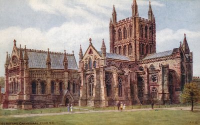 Cattedrale di Hereford, da NE da Alfred Robert Quinton