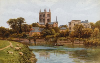 Cattedrale di Hereford, dal fiume da Alfred Robert Quinton