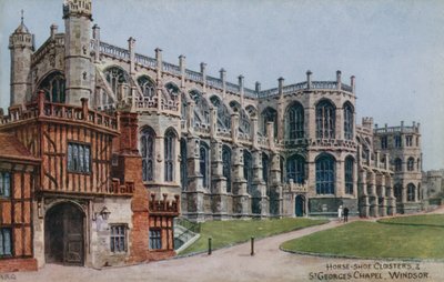 Chiostri a ferro di cavallo e Cappella di San Giorgio, Windsor da Alfred Robert Quinton