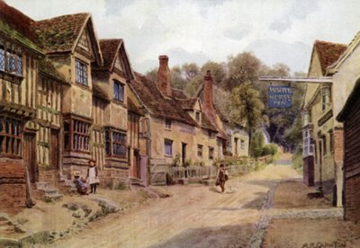 Case precedentemente occupate da tessitori, Kersey, Suffolk da Alfred Robert Quinton