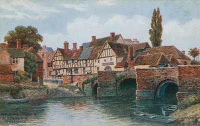 Ponte di Re Giovanni, Old Bear Inn, Tewkesbury da Alfred Robert Quinton