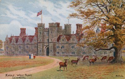 Knole, Facciata Ovest, Sevenoaks da Alfred Robert Quinton