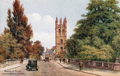 Torre di Magdalen, dal ponte, Oxford da Alfred Robert Quinton
