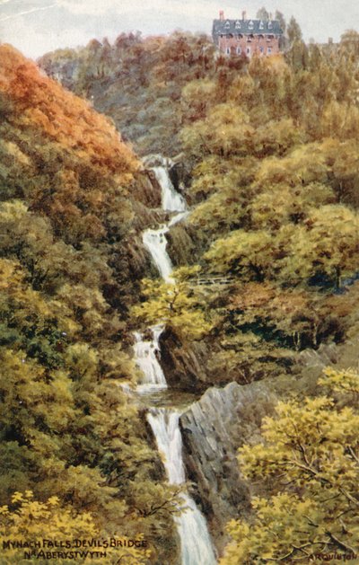 Cascate di Mynach, Ponte del Diavolo, vicino ad Aberystwyth da Alfred Robert Quinton