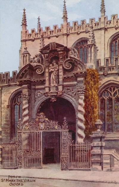 Portico, Santa Maria la Vergine, Oxford da Alfred Robert Quinton
