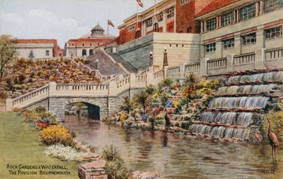 Giardini rocciosi e cascata, Il Padiglione, Bournemouth da Alfred Robert Quinton
