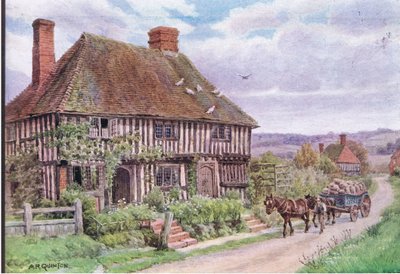 Small Hythe, vicino a Tenterden, Kent, da The Cottages and the Village Life of Rural England pubblicato da Dent & Sons Limited, 1912 da Alfred Robert Quinton