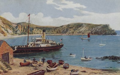 Approdo del battello a vapore, Lulworth Cove da Alfred Robert Quinton