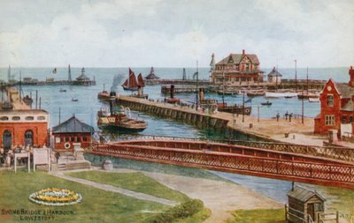 Ponte girevole e porto, Lowestoft da Alfred Robert Quinton