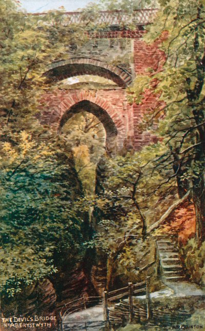Il ponte del diavolo, vicino ad Aberystwyth da Alfred Robert Quinton