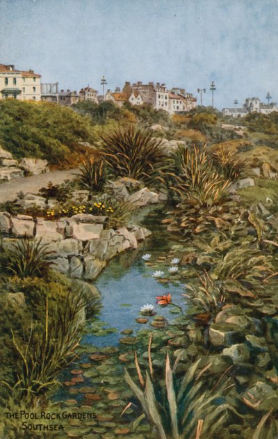 La piscina, Giardini rocciosi, Southsea da Alfred Robert Quinton
