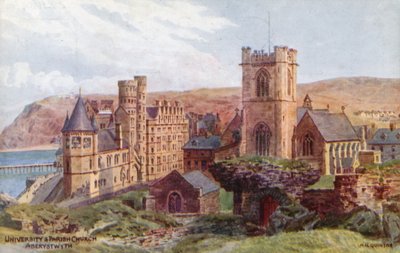 Università e Chiesa Parrocchiale, Aberystwyth da Alfred Robert Quinton