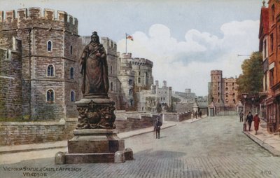 Statua di Vittoria e Approccio al Castello, Windsor da Alfred Robert Quinton