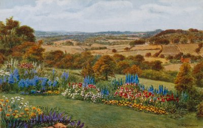 Vista da un giardino del Kent, Goudhurst da Alfred Robert Quinton
