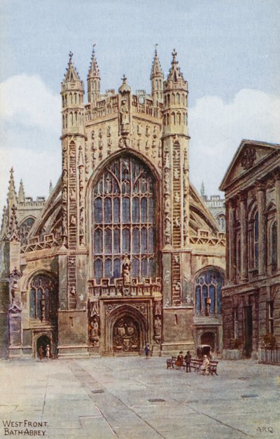 Facciata ovest, Abbazia di Bath da Alfred Robert Quinton