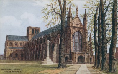 Cattedrale di Winchester, da nord-ovest da Alfred Robert Quinton