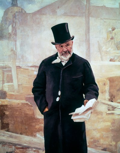 Ritratto di Jean-Charles Adolphe Alphand, ingegnere francese da Alfred Roll