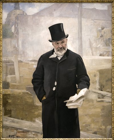 Ritratto di Jean Charles Adolphe Alphand da Alfred Roll