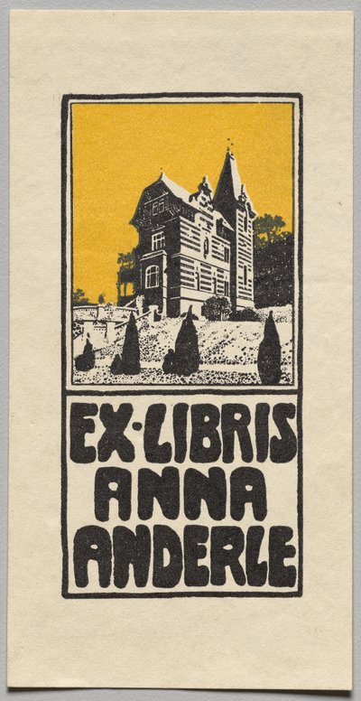 Ex libris: Anna Anderle da Alfred Roller
